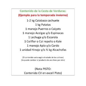 CESTA VERDURAS CONTENIDO